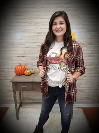 Burgundy Plaid Shirt