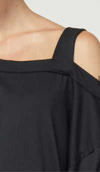 Black Cold Shoulder Detail