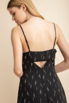 Black Button Down Cutout Dress