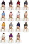 CC Lined Fur Pom Beanie